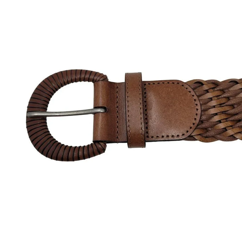Vintage Braided Brown Belt‎ 10 Unique Woven Braided Boho Cottage Core Country